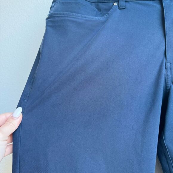 Lululemon ABC Pant Slim Navy Blue Casual Commute Office Work Size 31 x 28 - Picture 3 of 12